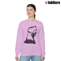 Women’s 90s Madonna Deadstock Graphic Relaxed Sweatshirt in light pink | Soft, Laid-Back Vibe