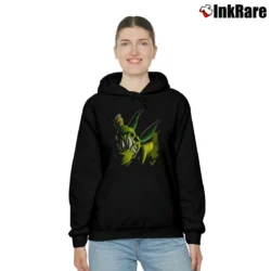 Women’s 90s Marvin The Martian K - 9 Looney Tunes Cozy Hoodie in black | Warm, Structured, Stylish