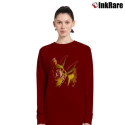 Women’s 90s Marvin The Martian K - 9 Looney Tunes Long-Sleeve Top in maroon | Sleek, Versatile, All-Season