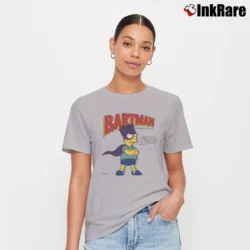 Women’s 90s Matt Groening The Simpsons Bartman Avenger of Evil Signature T-Shirt in sport grey | Soft, Flattering Fit