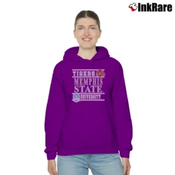 Women’s 90s Memphis State University Tigers Cozy Hoodie in purple | Warm, Structured, Stylish