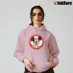 Women’s 90s Mickey Mouse Club Disneyland Cozy Hoodie in light pink | Warm, Structured, Stylish