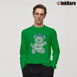 Men’s 90s Minnesota Twins TC Bear Mascot MLB Long-Sleeve Shirt in irish green | Sleek, Lightweight, Year-Round Wear