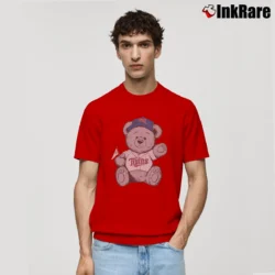 Men’s 90s Minnesota Twins TC Bear Mascot MLB Classic T-Shirt in red | Soft, Breathable Everyday Wear