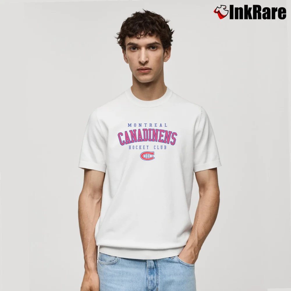 Men’s 90s Montreal Canadiens NHL Hockey Club Classic T-Shirt in white | Soft, Breathable Everyday Wear