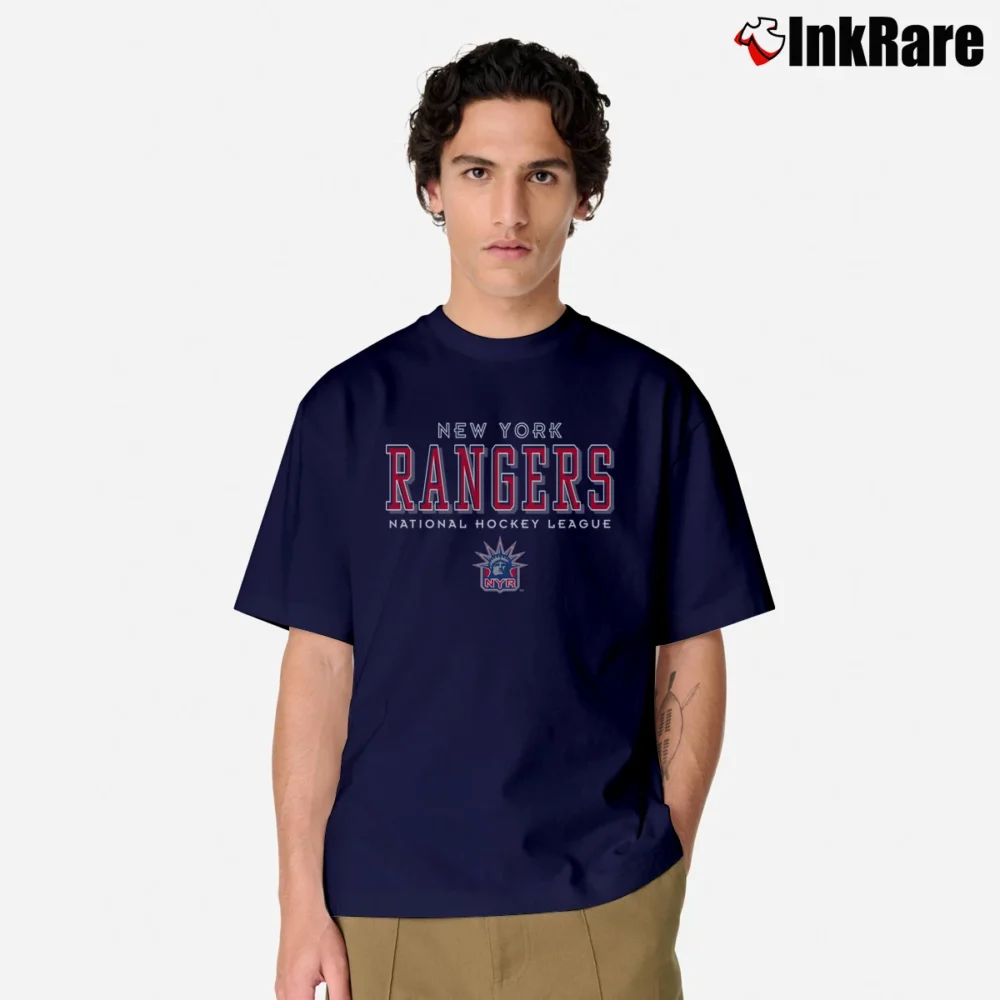 Men’s 90s New York Rangers Hockey League Classic T-Shirt in navy | Soft, Breathable Everyday Wear