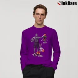 Men’s 90s Nike Jordan Space Jam Bugs Bunny Looney Tunes Long-Sleeve Shirt in purple | Sleek, Lightweight, Year-Round Wear
