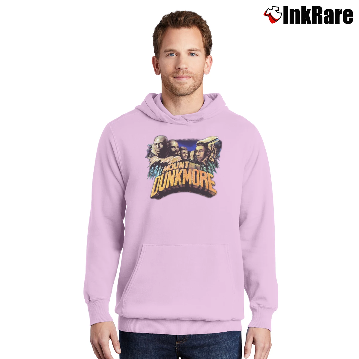 Men’s 90s Nike Mount Dunkmore Pullover Hoodie in light pink | Cozy, Durable, Modern Fit