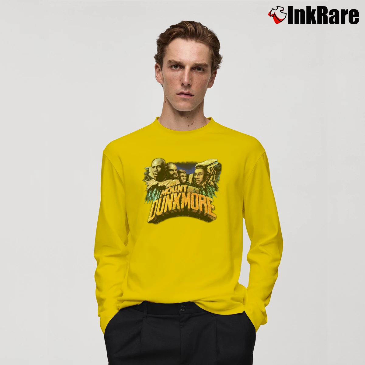 Men’s 90s Nike Mount Dunkmore Long-Sleeve Shirt in yellow | Sleek, Lightweight, Year-Round Wear