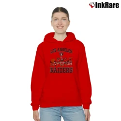 Women’s 90s Oakland Raiders NFL Looney Tunes Cartoon Cozy Hoodie in red | Warm, Structured, Stylish