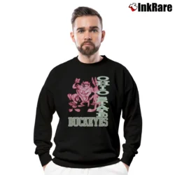 Men’s 90s Ohio State Looney Tunes Crewneck Sweatshirt in black | Cozy Fabric, Clean Style