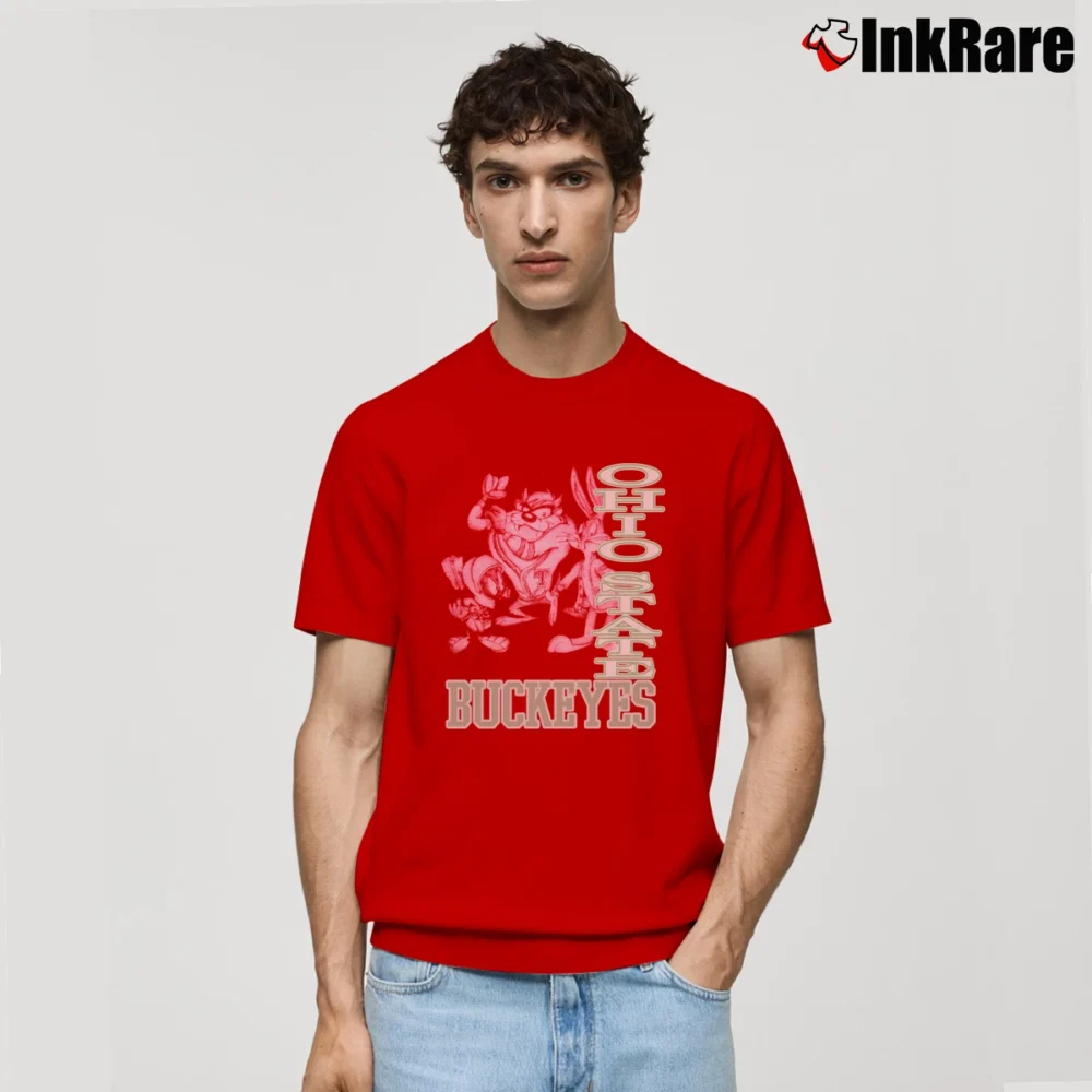 Men’s 90s Ohio State Looney Tunes Classic T-Shirt in red | Soft, Breathable Everyday Wear