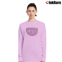 Women’s 90s Overwhelming Colorfast Album Long-Sleeve Top in light pink | Sleek, Versatile, All-Season