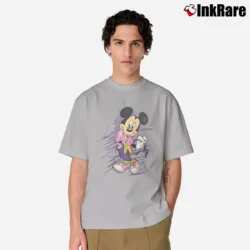 Men’s 90s Pastel Miami Vice Mickey Mouse Classic T-Shirt in sport grey | Soft, Breathable Everyday Wear