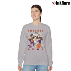 Women’s 90s Phoenix Suns Tombstone Looney Tunes Huckleberry Relaxed Sweatshirt in sport grey | Soft, Laid-Back Vibe