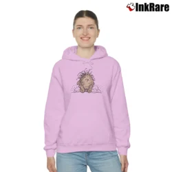 Women’s 90s Pig - Pen Peanuts Snoopy Cozy Hoodie in light pink | Warm, Structured, Stylish