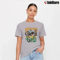 Women’s 90s Pittsburgh Steelers Looney Tunes NFL Signature T-Shirt in sport grey | Soft, Flattering Fit