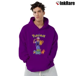 Men’s 90s Pokemon Pikachu Retro Gameboy Pullover Hoodie in purple | Cozy, Durable, Modern Fit