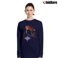Women’s 90s Reba Mcentire Music Lover Long-Sleeve Top in navy | Sleek, Versatile, All-Season