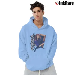 Men’s 90s Reba Mcentire World Tour Promo Pullover Hoodie in light blue | Cozy, Durable, Modern Fit