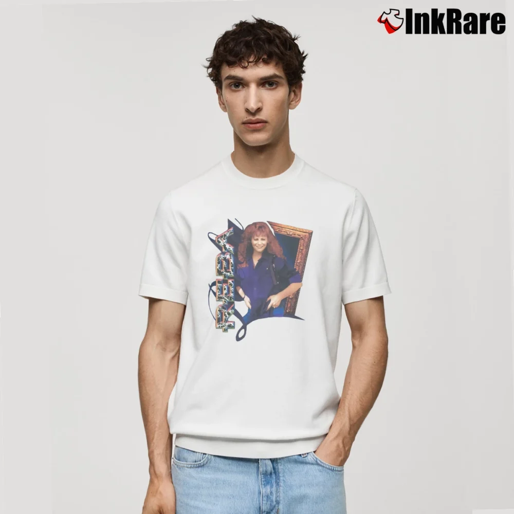 Men’s 90s Reba Mcentire World Tour Promo Classic T-Shirt in white | Soft, Breathable Everyday Wear
