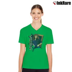 Women’s 90s Reba Mcentire World Tour Promo V-Neck Tee in irish green | Chic Neckline, Soft Texture
