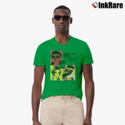 Men’s 90s Redken Shades EQ Promo V-Neck Tee in irish green | Sharp, Breathable, Everyday Staple