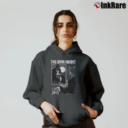 Women’s 90s Retro Batman Fan Art Graphic Cozy Hoodie in charcoal | Warm, Structured, Stylish