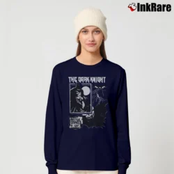 Women’s 90s Retro Batman Fan Art Graphic Long-Sleeve Top in navy | Sleek, Versatile, All-Season