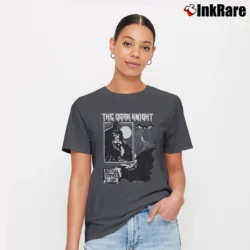 Women’s 90s Retro Batman Fan Art Graphic Signature T-Shirt in charcoal | Soft, Flattering Fit