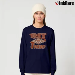 Women’s 90s RIT Tigers Graphic College Long-Sleeve Top in navy | Sleek, Versatile, All-Season