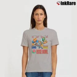 Women’s 90s Rose Bowl University Mascot Football Signature T-Shirt in sport grey | Soft, Flattering Fit