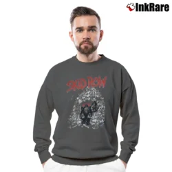 Men’s 90s Skid Row Slave To The Grind Promo Album Tour Rock Metal Crewneck Sweatshirt in charcoal | Cozy Fabric, Clean Style