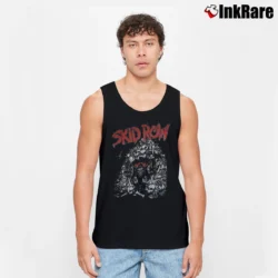 Men’s 90s Skid Row Slave To The Grind Promo Album Tour Rock Metal Tank Top in black | Breathable, Active-Friendly Design