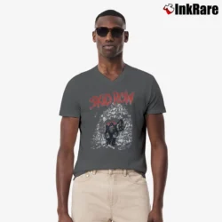 Men’s 90s Skid Row Slave To The Grind Promo Album Tour Rock Metal V-Neck Tee in charcoal | Sharp, Breathable, Everyday Staple