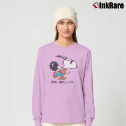 Women’s 90s Snoopy Joe Bowler Long-Sleeve Top in light pink | Sleek, Versatile, All-Season