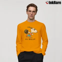 Men’s 90s Snoopy Joe Bowler Long-Sleeve Shirt in orange | Sleek, Lightweight, Year-Round Wear