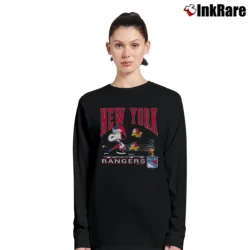 Women’s 90s Snoopy Joe Cool New York Rangers NHL Long-Sleeve Top in black | Sleek, Versatile, All-Season