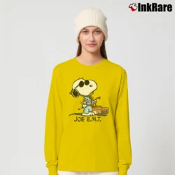 Women’s 90s Snoopy Joe E.M.T Classic Long-Sleeve Top in yellow | Sleek, Versatile, All-Season