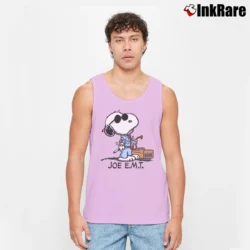 Men’s 90s Snoopy Joe E.M.T Classic Tank Top in light pink | Breathable, Active-Friendly Design