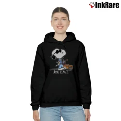 Women’s 90s Snoopy Joe EMT Cozy Hoodie in black | Warm, Structured, Stylish