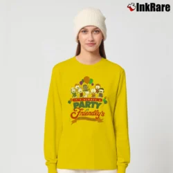 Women’s 90s Snoopy Peanuts It's Always A Party At Friendlys Long-Sleeve Top in yellow | Sleek, Versatile, All-Season