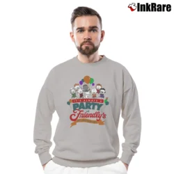 Men’s 90s Snoopy Peanuts It's Always A Party At Friendlys Crewneck Sweatshirt in sport grey | Cozy Fabric, Clean Style