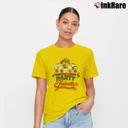 Women’s 90s Snoopy Peanuts It's Always A Party At Friendlys Signature T-Shirt in yellow | Soft, Flattering Fit
