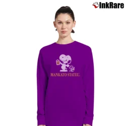 Women’s 90s Snoopy Peanuts Mankato State Long-Sleeve Top in purple | Sleek, Versatile, All-Season