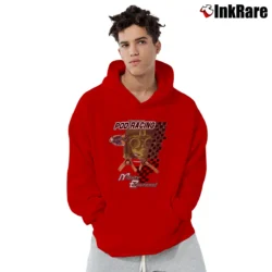 Men’s 90s Star Wars Anakin Skywalker Pod Racing Mighty Blasters Pullover Hoodie in red | Cozy, Durable, Modern Fit