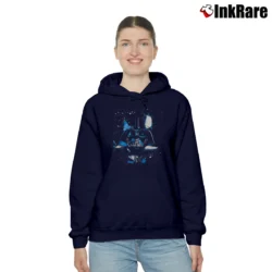 Women’s 90s Star Wars Darth Vader Galaxy Dark Side Cozy Hoodie in navy | Warm, Structured, Stylish