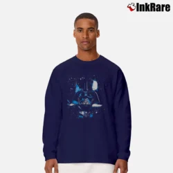 Men’s 90s Star Wars Darth Vader Galaxy Dark Side Long-Sleeve Shirt in navy | Sleek, Lightweight, Year-Round Wear