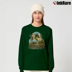Women’s 90s Star Wars Jar Jar Binks Vintage Long-Sleeve Top in forest green | Sleek, Versatile, All-Season