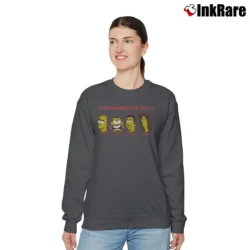 Women’s 90s Stormtroopers of Death Simpsons Relaxed Sweatshirt in charcoal | Soft, Laid-Back Vibe